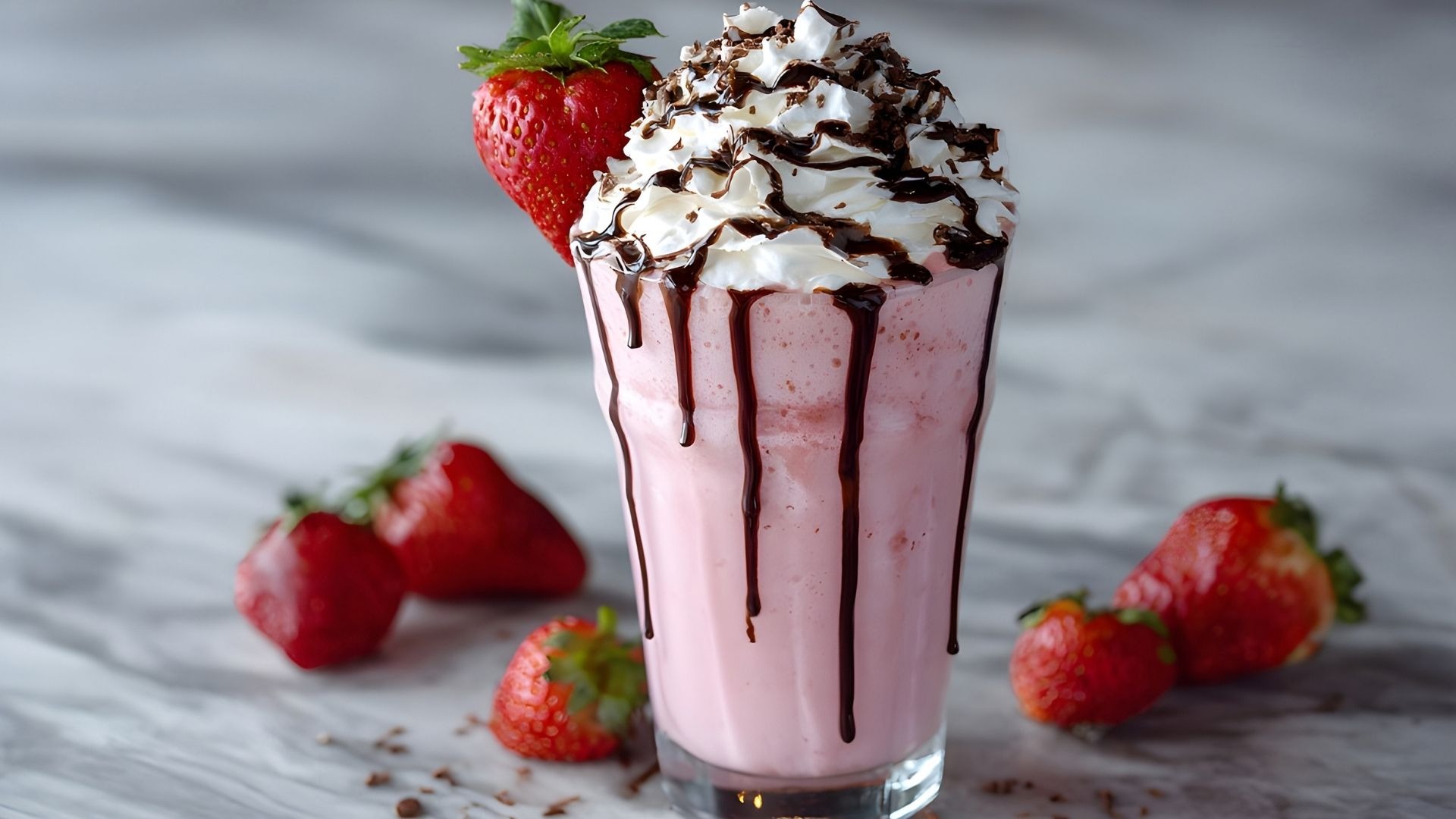 Çilekli Milkshake 